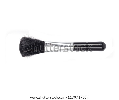 Brush cleaner for camera and lens isolated on white background.