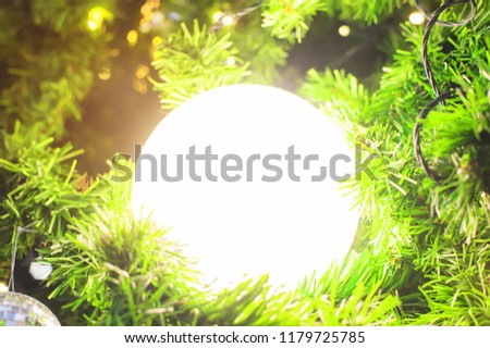 Christmas lights of decoration season greetings