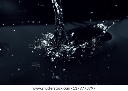 Water background / Water is the transparent, tasteless, odorless, and nearly colorless chemical substance that is the main constituent of Earth's streams