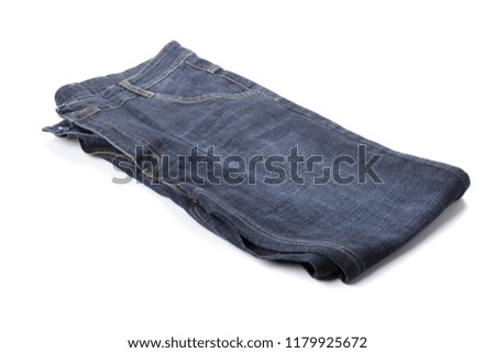 Blue Jeans Isolated with clipping path 