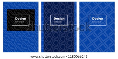 Light BLUE vector style guide for notepads. Abstract booklet on colored background with gradient. Pattern for business books, journals.
