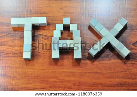 Tax matters. Conceptual photo, selective focus.
