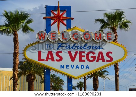 Las Vegas Nevada USA Welcome Royalty-Free Stock Photo #1180090201
