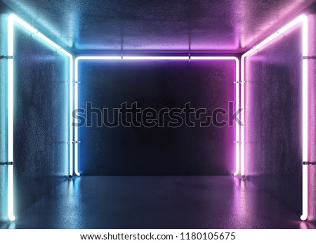 Cyber punk neon background Royalty-Free Stock Photo #1180105675
