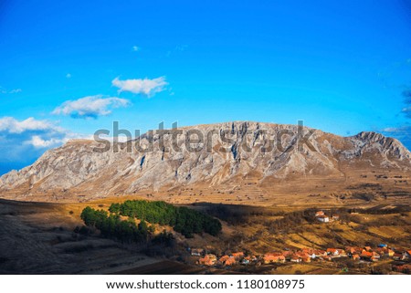 Landscape on the mountains