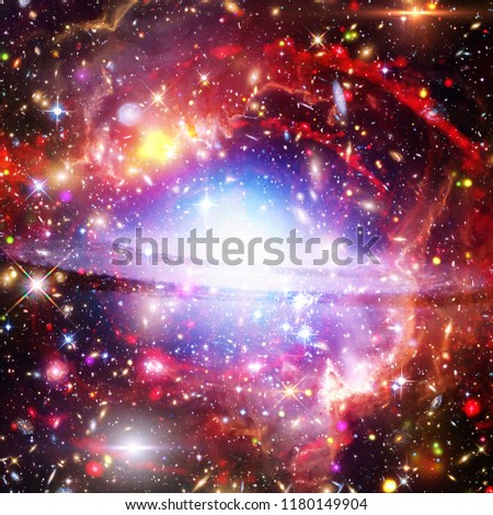 Galaxy, nebula and gas. The elements of this image furnished by NASA.
