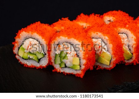 Japanese cold roll with crab