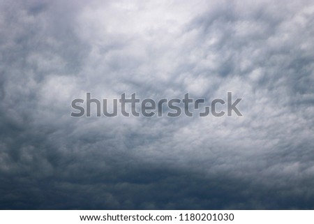 Large dark storm cloud