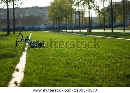 Bicycle on the grass