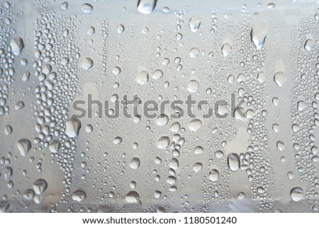 Water drops on a glass window