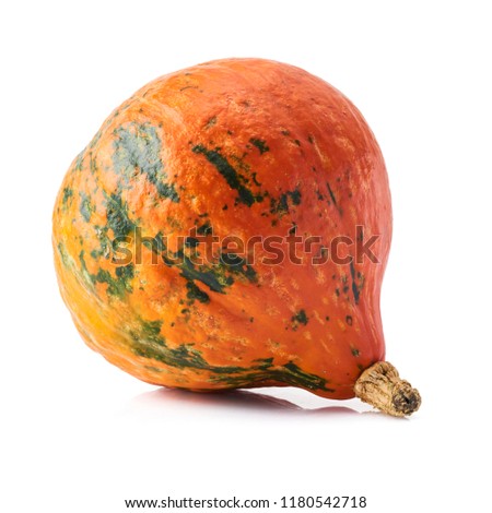 Fresh organic orange Pumpkin isolated on white background