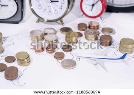 Abstract photo of time planning and spending in vacation.  