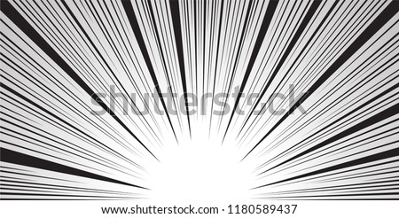 colorful Comic and manga books speed lines background. light explosion background. vector illustration design