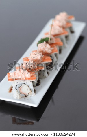 Japanese food sushi roll