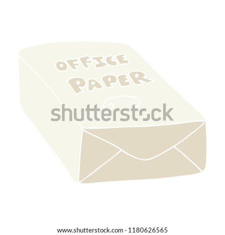 flat color illustration of office paper