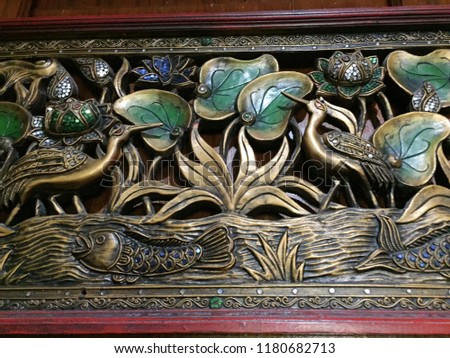 Beautiful carved picture frame