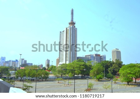 A tall building in Lagos Nigeria