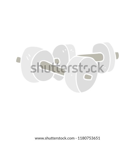 flat color illustration of dumbbells