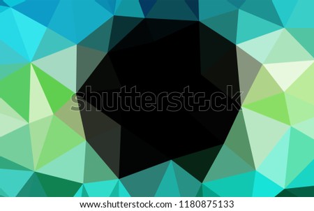 Light Green, Yellow vector blurry hexagon template. Shining colored illustration in a Brand new style. The template can be used as a background for cell phones.