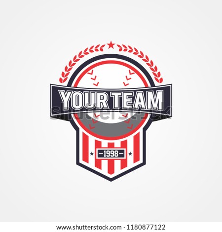 Baseball Team Championship Logo Template