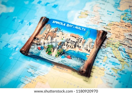Malta map background