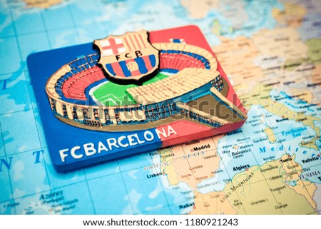 Barcelona map background