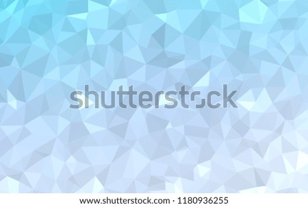 Light BLUE vector polygonal template. Creative geometric illustration in Origami style with gradient. Template for cell phone's backgrounds.