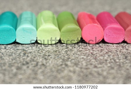 Vivid color pencil sticks, colorful background concept with free copy space for text