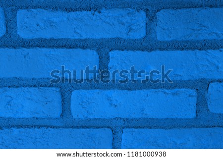 nice vintage blue brick wall texture for use as background.