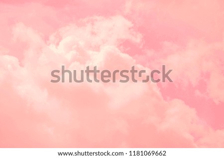 Pink sky and White Clouds,Patterned for pink background.