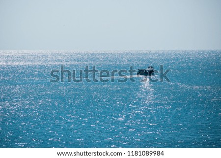 the beach and blue sky background
