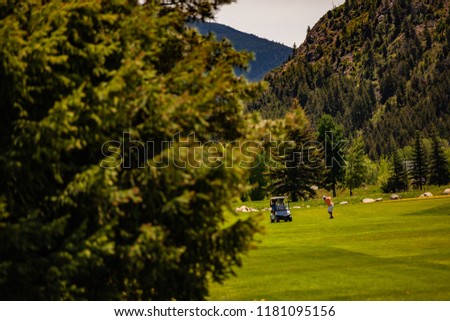 Golf Course in the Mountains