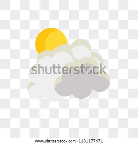 Cloud vector icon isolated on transparent background, Cloud logo concept