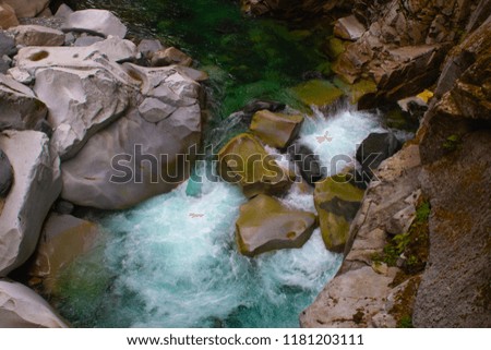 Beautiful Northern Green River in a Canyon Landscape