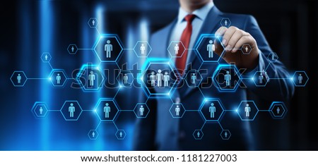 Human Resources HR management Recruitment Employment Headhunting Concept. Royalty-Free Stock Photo #1181227003