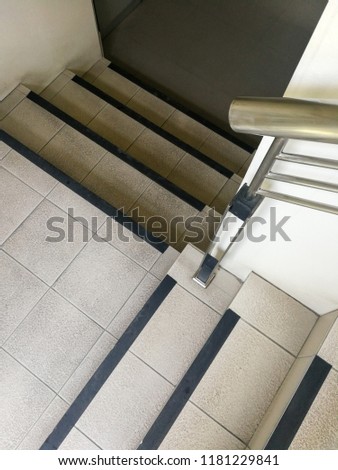 staircase - emergency exit in hotel, staircase in modern building
