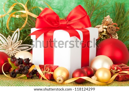 Christmas gift and decorations
