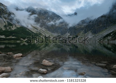 Lake in the mountains Morskie Oko