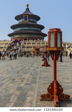 Temple of heaven - Beijing China - architecture background