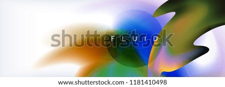 Background abstract holographic fluid colors wave design, vector EPS10