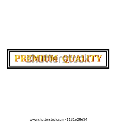 premiun quality stamp isolated vector icon on white background