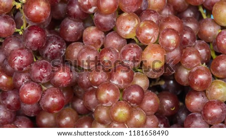 Background with grapes fruit in the southeast asia market, picture use for design, advertising, marketing, business and printing