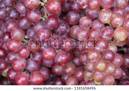 Background with grapes fruit in the southeast asia market, picture use for design, advertising, marketing, business and printing