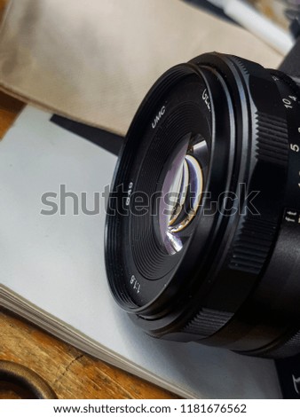 
Camera Lens on the desk