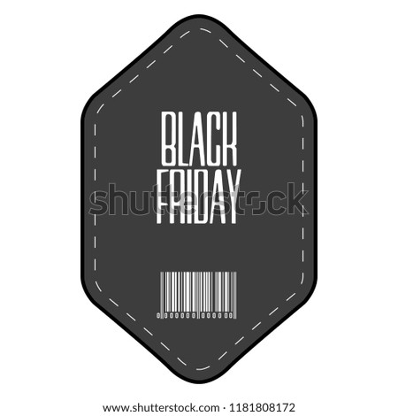 Isolatted black friday label. Vector illustration design