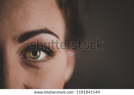 Woman eye, detail photo