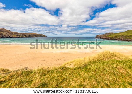 spring landscapes on isle of lewis. scotland  Royalty-Free Stock Photo #1181930116