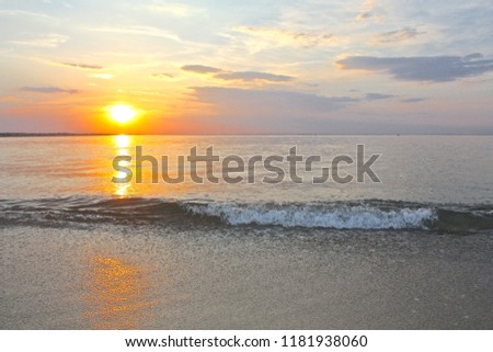 Sunsets on the beach 