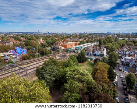 Turnham green and Chiswick suburb area in London