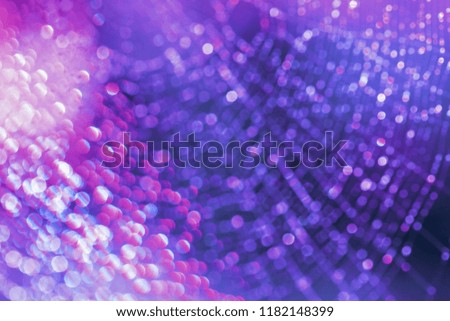 Abstract colorful blurred light bokeh texture on bling background. Trendy Christmas, Valentine decoration for wallpaper, desktop and others.